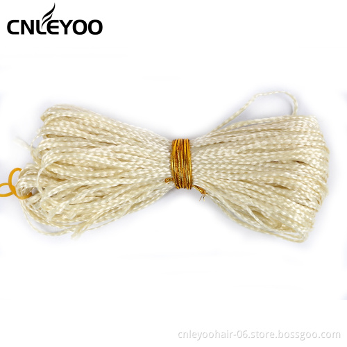 28 inch fine woven gift safe fashion golden synthetic fiber braided crochet hair